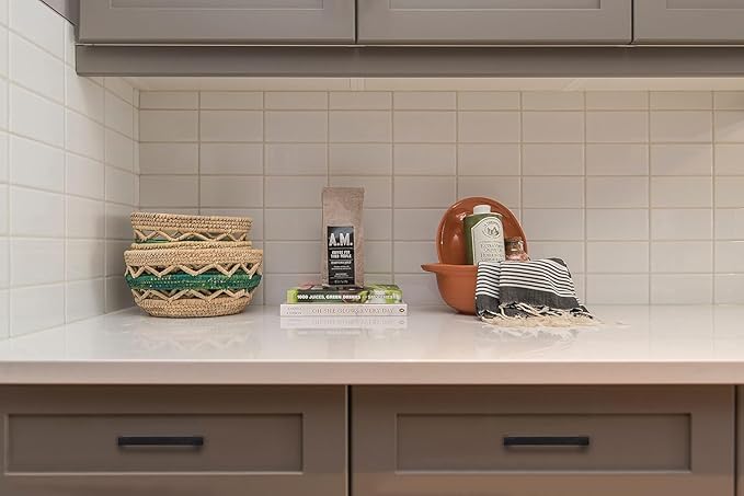 Ravinte Square Bar 3 Inch Slim Drawer Handles - Matte Black Drawer Pulls