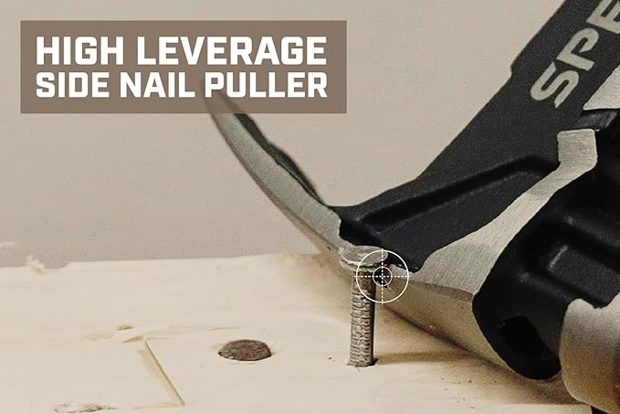 Spec Ops Tools Nailing Hammer, 16 Oz, Rip Claw, Smooth Face, Shock-Absorbing Grip, 3% Donated to Veterans