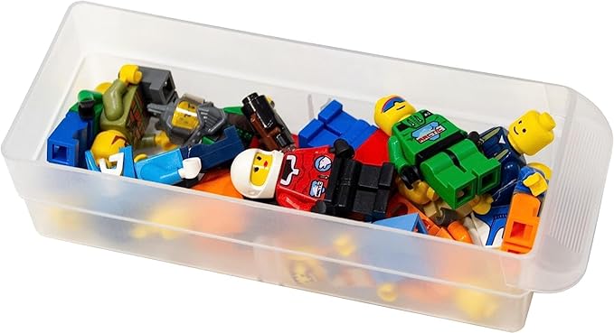 Akro-Mils 16-Drawer Plastic Cabinet for Garage Organization, Beads, Makeup Organizer, Building Bricks Storage, Teacher Toolbox, 10-1/2" W x 6-1/2" D x 8-1/2" H, 10716 Black (Pack of 4)