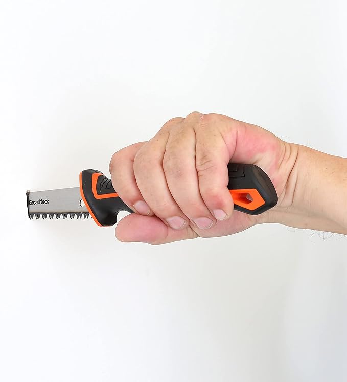 GreatNeck 74028 Single Edge Jab Saw and Sheath, Drywall Saw Tool, Sheetrock Saw, Includes Drywall Saw Cover, Ergonomic Handle