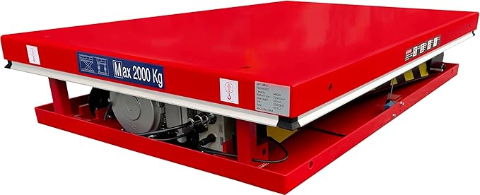 Electric Hydraulic Scissor Lift Table, 4,400 lb. Capacity, 51" x 33-1/2"