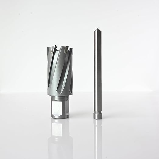 Wind Speed Carbide-Tipped Annular Cutter 1-1/16" Diameter x 1-3/8" Depth with Weldon Shank, High Precision Mag Drill Bit for Magnetic Drill Press, for Hard Material, Stainless Steel, Cast Iron, CT-350