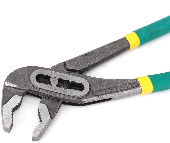 Water Pump Pliers, Heavy Duty Adjustable Plumbing Pliers, 8 Inch Multi Function Gripping Tool for Home Repair, Plumbing, and Water Pump Maintenance (10 inches)
