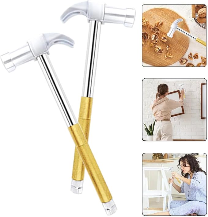 Claw Hammers GooMood 6 in 1 Metal Hammer 【a reliable set of tools for basic home maintenance】Multifunctional Camping Hammer Set Screwdriver Small with Screwdriver Hammers Hand Tools