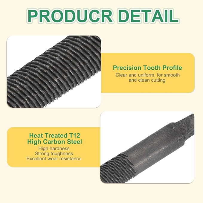 HARFINGTON 10" Round Medium Cut File Double Cut Teeth Medium Metal File High Carbon Steel T12 without Handle for Metal Wood Finishing Roughing, Grey
