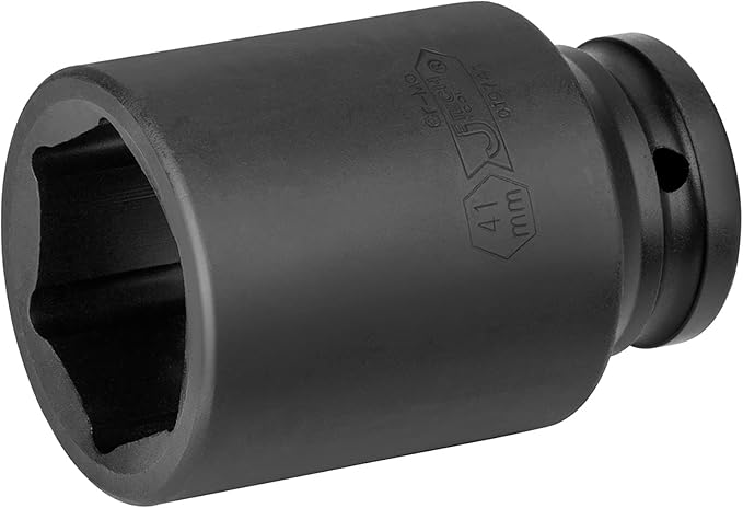 Jetech 3/4-Inch Drive 41mm Deep Impact Socket with 6-Point Design, Heat-Treated Chrome Molybdenum Alloy Steel, Metric