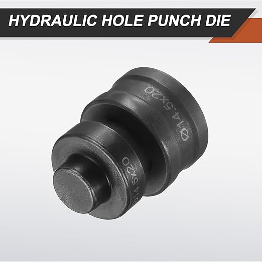 HARFINGTON Hydraulic Hole Punch Die 過14.5횞20mm Slot Hole 40Cr Steel Electric Punching Kit for CH60 Electric Punching Machine, Black