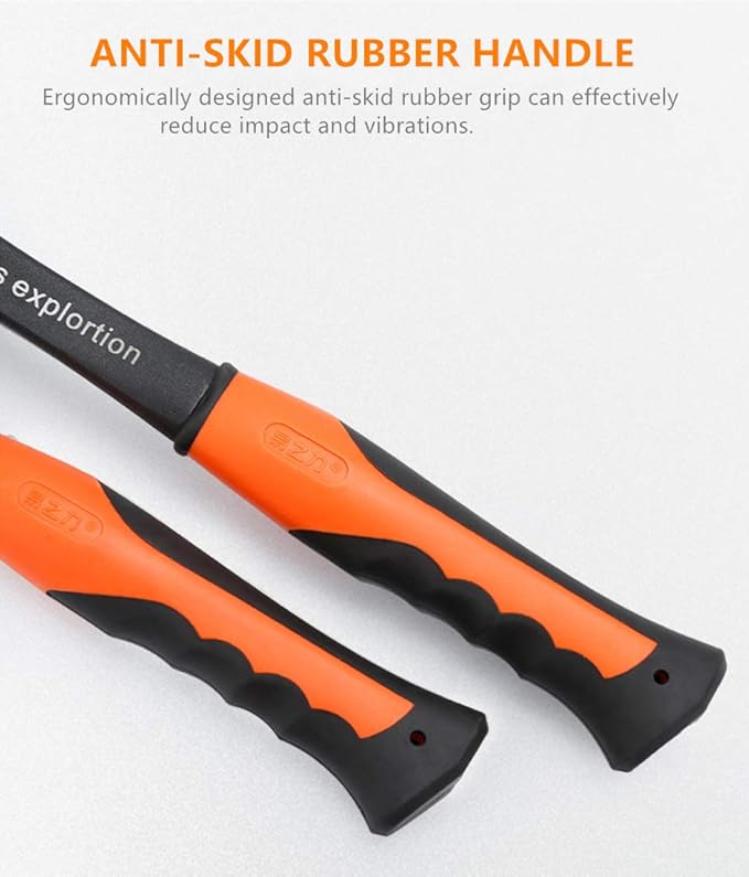 Forged Brick Hammer, Geologist Rock Pick, Bricklayer's/Mason's Hammer - 30 oz Masonary Tool with Forged Steel Construction & Shock Reduction Handle