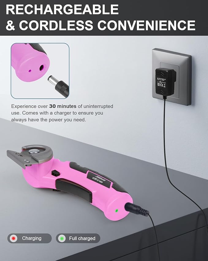 Stocking Stuffer for Women Gifts - Cordless Electric Scissors Cardboard Cutter Power Tools for Men Heavy Duty Box Shears with Safety Lock for Cardboard, Crafting, Carpet, Leather