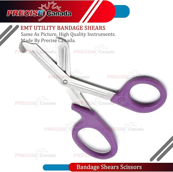 PURPLE EMT UTILITY 7.5" PARAMEDIC BANDAGE SHEARS SCISSORS EMS