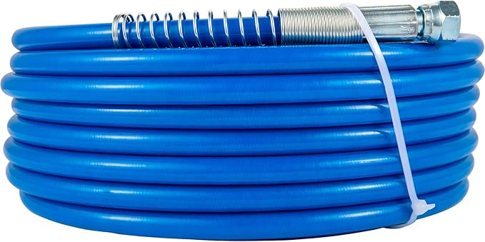 VEVOR Airless Paint Spray Hose Kit, 50ft, 3600 psi High Pressure Fiber Tube with 8 inch Extension Rod Pole, 517 Tip and Tip Guard, 1/4 inch Swivel Joint, for Homes, Buildings, Decks, or Fences