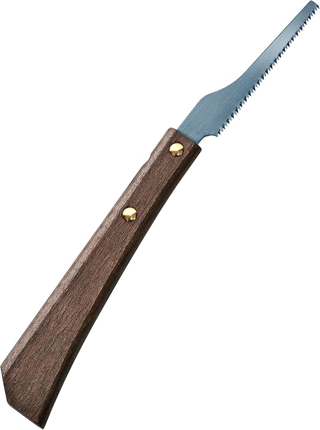 Mini Hand Saw 2.4" for Hobby & Crafts - Precision Japanese Pull Saw for Wood, Plastic, PVC - Razor Sharp Japanese Steel Blade & Wood Handle - Made in Japan