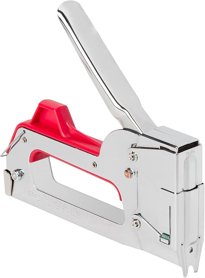 Arrow T2025 2-In-1 Staple Gun and Wire Tacker for Upholstery, Crafts and Low Voltage Wiring, Fits 3/8?? 7/16", or 9/16??Round Crown, or 5/16?? 3/8?? or 1/2" Flat Crown Staples