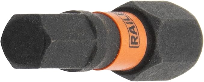 Hex 5mm Impact Driver Bit - Railer Allen Wrench Drill Hex Bits. 1/4 Quick Release S2 Steel 2 inch 5mm Hex Bits. (5 Pack)