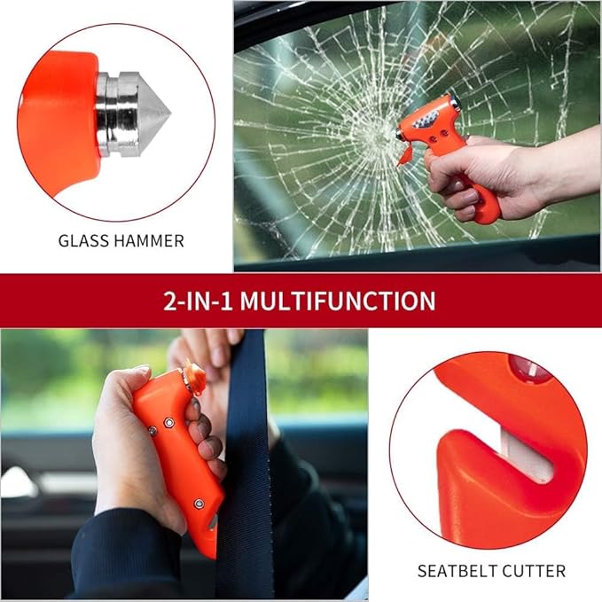 Seatbelt Cutter and Window Breaker for Cars,Glass Breaker,Auto Escape Safety Hammer Tool Under Water,Emergency Car Safety Accessories,Truck竊똙ehicle