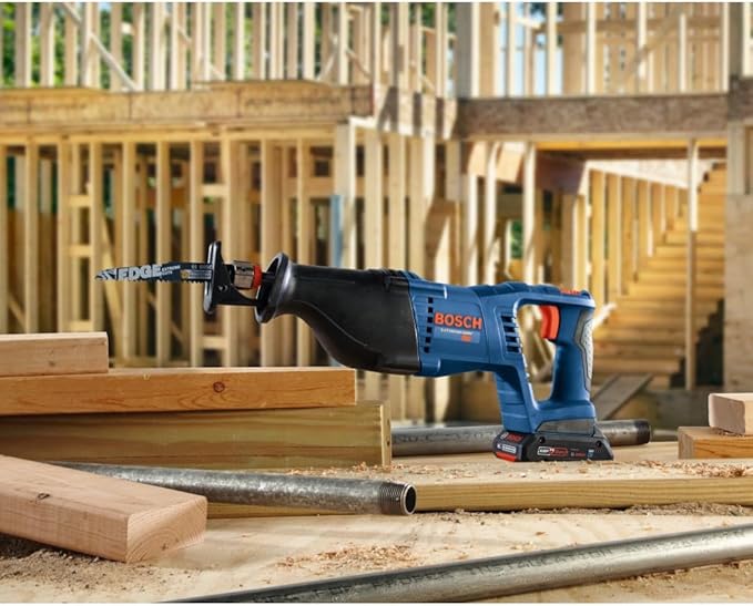 BOSCH CRS180-B15 18V 1-1/8 In. D-Handle Reciprocating Saw Kit with (1) CORE18V 4 Ah Advanced Power Battery