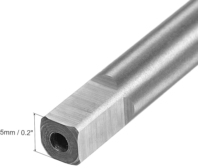 uxcell Metric Thread Tap M8 x 0.5 H2 100mm Straight Flute Screw Thread Milling Machine Taps Threading Tapping Repair Tool