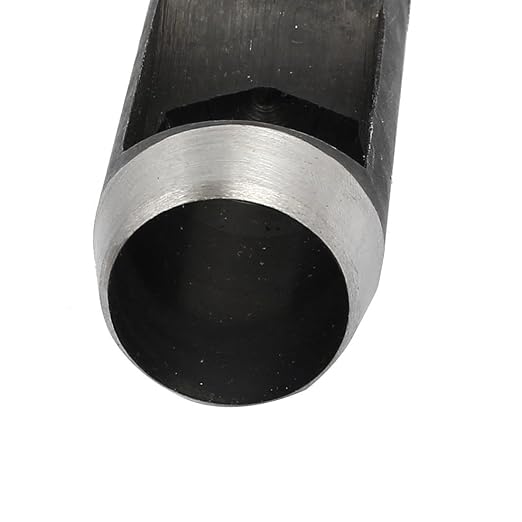 uxcell 25mm Dia Metal Knurled Shank Hollow Hole Punch for Leather Gasket Strap