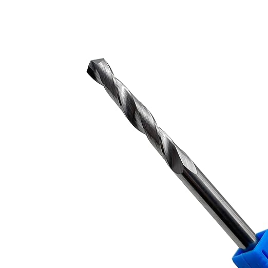 1/4" Solid Carbide Jobber Drill Bits with Straight Shank and 118째 Point Angle, Made from K20 Tungsten Carbide,Applications: for Stainless Steel Alloy Metal, 5-Piece