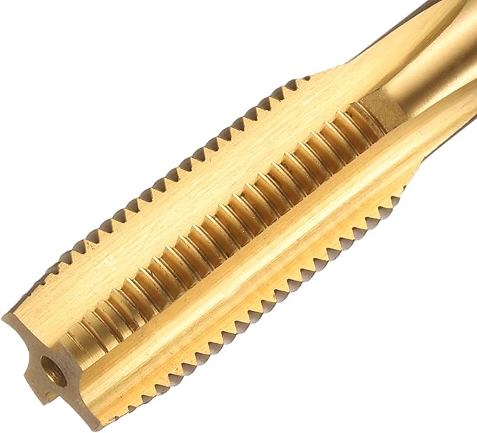 uxcell Metric Thread Tap M12 x 1.25 H2 130mm Straight Flute Screw Thread Milling Machine Taps Threading Tapping Repair Tool