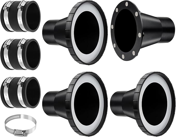 4" to 2.5" Magnetic Dust Collection Fittings for Woodwork Shop Vacuums Hose,One-to-Multi Magnetic Dust Collector System w/1PK Mag Port Connector+3Set 2.5??Couplers,Magnetic Dust Collection Starter Kit