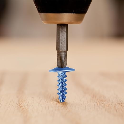 (200 pcs) Wensilon #10횞1" Phillips Truss Head Wood Screws Galvanized Iron Quick Metal Self Tapping