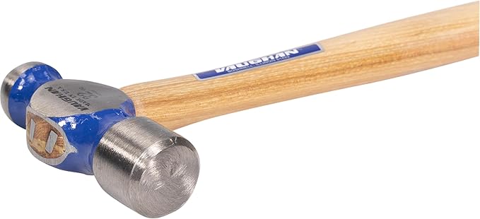 VAUGHAN Ball Pein Hammer, 32 oz, Hickory Handle, American High Carbon Steel, TC432, VN15830