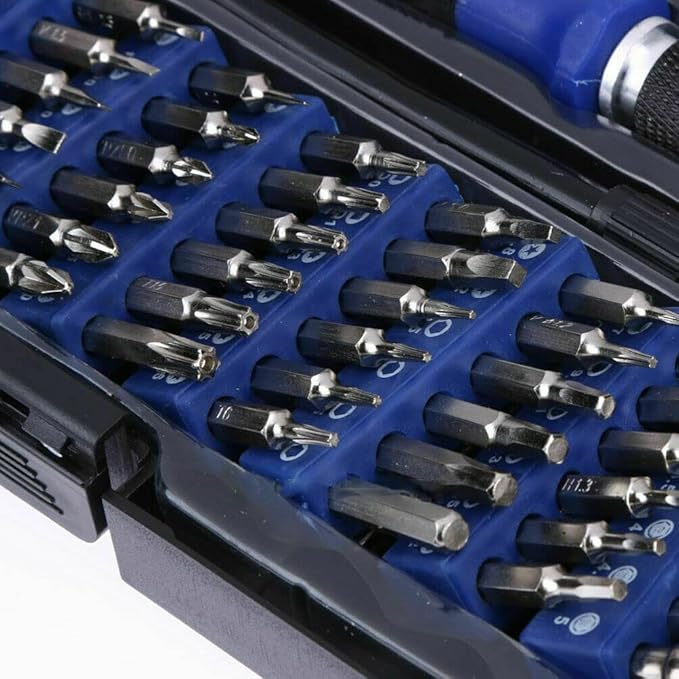 58 in 1 Repair Tool Kit Precision Small Screwdriver Set 54 Bit Magnetic Driver for Computer Laptop PC Precision Screwdriver Torx Smartphone Nut Driver 2.5, 3, 3.5, 4, 4.5, 5mm