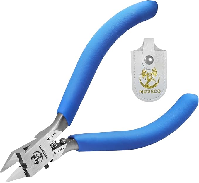 Model Nippers, Ultra-thin Single-edge Nippers for Beginners Repair Plastic Model and Fix, Model Cutting Tools Nippers with Non-slip Grip, 4.6 Inch Sprue Cutter for Plastic Model Building