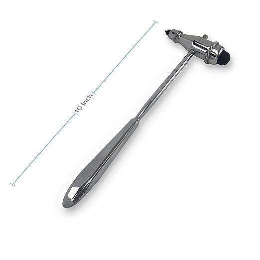 Tromner Neurological Reflex Hammer with Pointed Tip Handle for Cutaneous and Superficial Responses