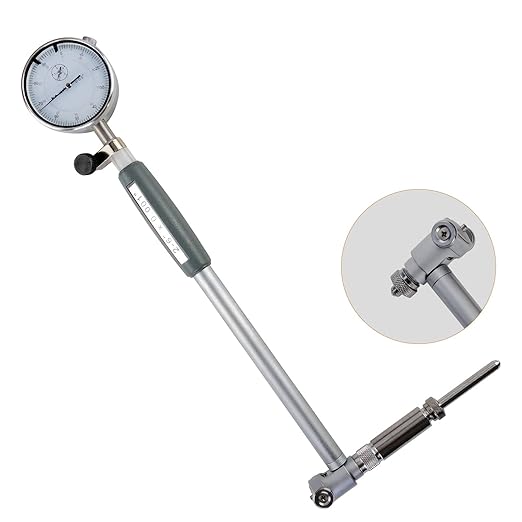 Dial Indicator Bore Gage 2" - 6" Range(0.001"), Dial Indicator Bore Gage Gauge, Stem Length 6'' with Carbide anvils (2"-6" Range