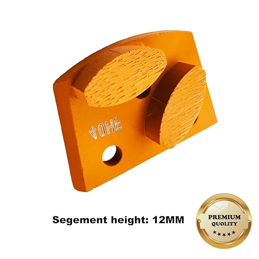 9 Pcs Pro Lavina Diamond Grinding Shoes Soft Bond for Hard Floor (Grit Optional), for Lavina Floor Grinding Machine (40 Grit - 2 Oval Segment S Bond for Hard Floor)