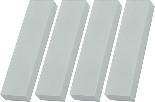 Segbeauty 1000 Grit Mini Whetstone Knife Sharpener Stone, 4pcs 3.8in Kitchen Knife Sharpener for Pocket Knives, Pocket Sharpening Stone Set for Pedicure Kit, Blade Sharpening Stones for Scissors Gray