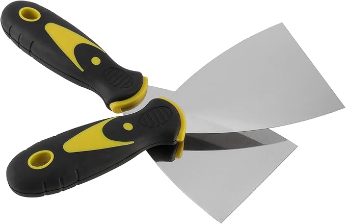 12 PCS 3 Inches Putty Knife, Heavy Duty Putty Knife Scraper, Spackle Knife for Drywall Finishing, Plaster Scraping, Patching and Painting, Decals, and Wallpaper