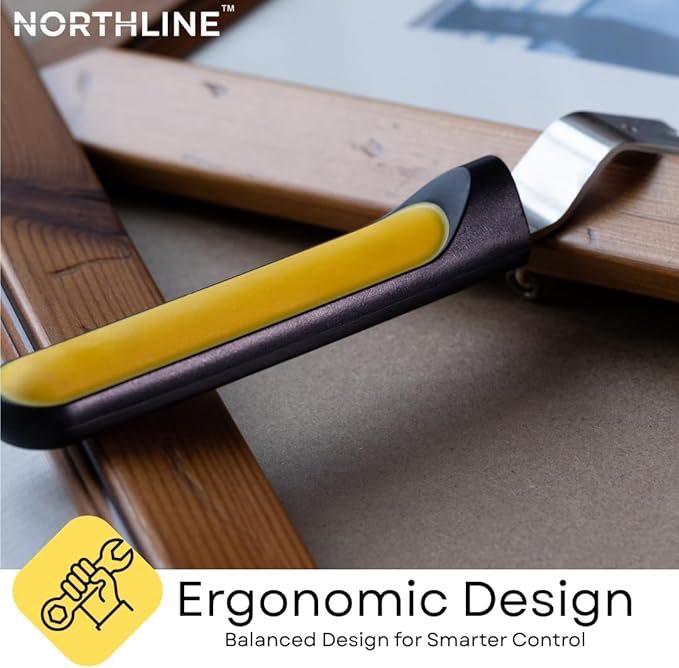NORTHLINE Glazier Point Driver with Magnetic Head ??Framing Tool for Picture Frame Hardware & Window Glazing, Includes 50 Premium Glazier Points