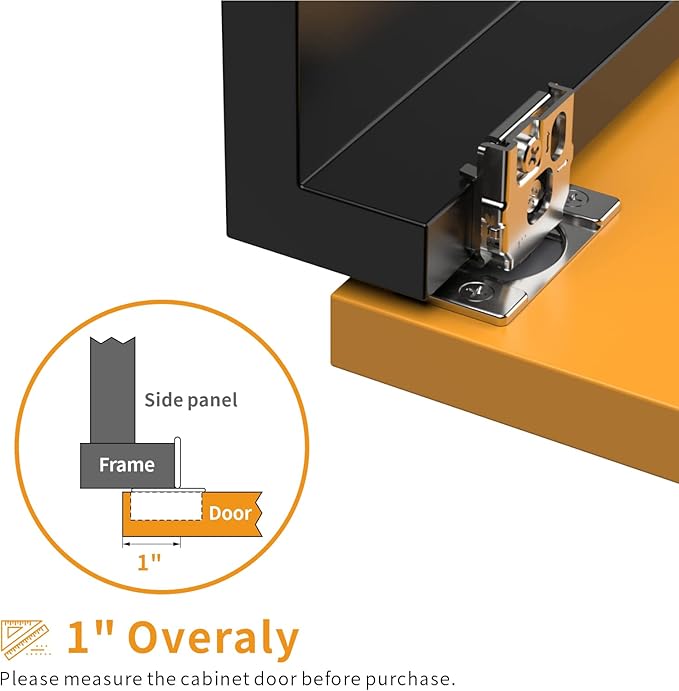 Chibery 50 Pack 1" Overlay 3D Soft Close Concealed Hinge for Face Frame Door, Smooth Slow Self Closing Hinges, Satin Nickel, Hidden 105째 Open Angle Stainless Steel Hinge for Kitchen Cabinet Door