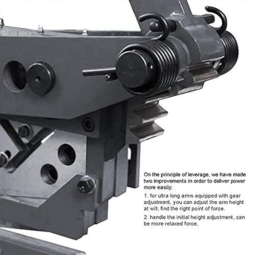 KAKA INDUSTRIAL Manual Ironworker, 0.31" Punch and Shear Machine, Cuts 0.87" Round Steel, 3.54" Flat Bar, 2.36" Angle Iron, Metal Fabrication Machine for Plates/Bars/Sections PBS-9