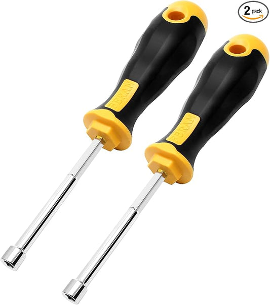 2Pcs 5.5mm Socket Wrench Screwdrivers High-Carbon Steel Hex Nut Driver for DIY Hand-Making, Repairs