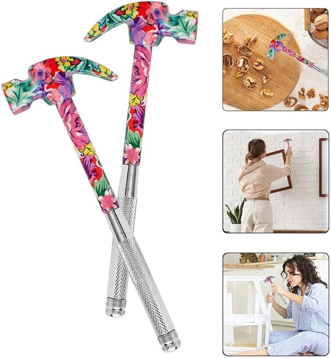 Claw Hammers GooMood 6 in 1 Metal Hammer 【a reliable set of tools for basic home maintenance】Multifunctional Camping Hammer Set Screwdriver Small Mini Hammer with Screwdriver Hammers Hand Tools