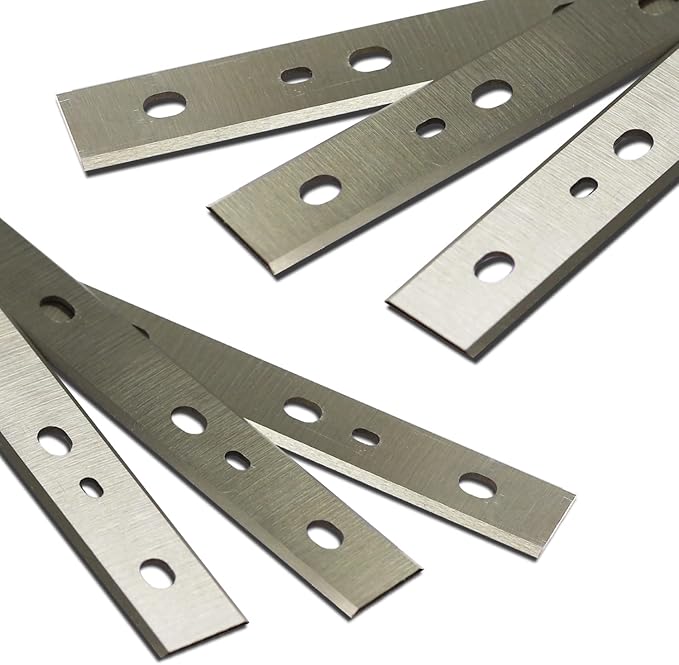 Planer Blades Knives for DeWalt DW735 7352 735X Thickness Planers with 13 Inch HSS Replacement Double edge 2 Set (6 pcs)