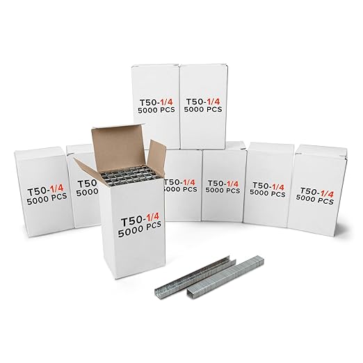 IDL Packaging Heavy Duty Staples for Hummer Tacker HT-9-11, 3/8" x 1/4" x 0.04" (10 Boxes, 50000 pcs) - Non-Rusting Stainless Steel & Zinc-Plated Steel Staples for Industrial Staplers