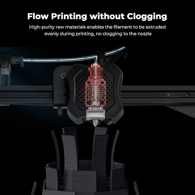 Creality 3D Printer Filament 1.75mm, Ender PLA Filament No-Tangling Smooth Printing Without Clogging No Warping, Fit Most FDM 3D Printers, 1kg Spool, Dimensional Accuracy +/- 0.02mm, Yellow