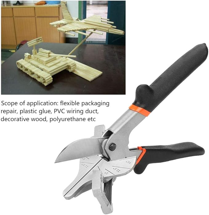 Angle Scissors Multi Angle Shear 0째-135째Adjustable Multi Purpose Cutter GT-W01 Trim Shear for Cutting Rubber Strip, Plastic Strip and Trunking