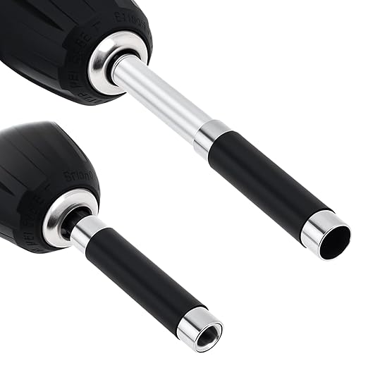 ChgImposs Drill Bit Holder Scalable 5PCS/Set, 3.15"/4.72"(80/120mm) Magnetic Drill Bit Extension, Adjustable Magnetic Screwdriver Bit Holders 1/4" Hex, Drill Extension Bit Holder