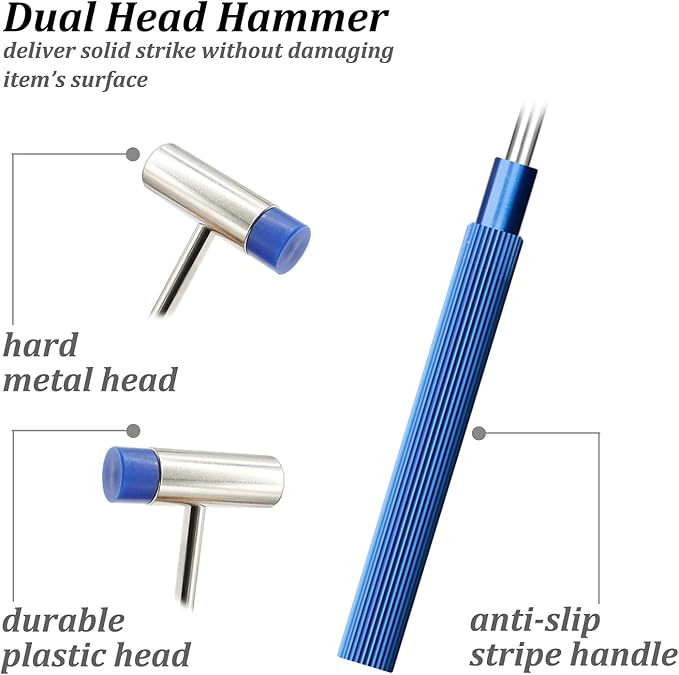 Dual Head Small Hammer for Small Project and Home Project, Jewelry Mallet, Little Hammer for Watch, Tuning, Woodworking, Handcraft, Leather, Instruments