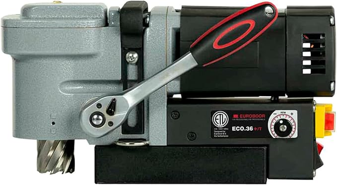 Magnetic Drill Press - 9.5A Portable Drilling Machine with 1 9/16" Annular Cut Capacity & Tapping Function - ECO.36+/T