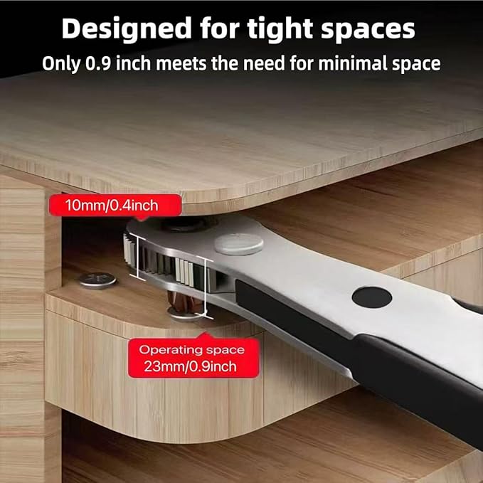 33 in 1 Right angle screwdriver 18mm/0.7??Shortest magnetic screwdriver bit (S2 alloy steel) 90 Degree Offset mini ratchet screwdriver set Dedicated to small spaces Home&Outdoor Portable Tools