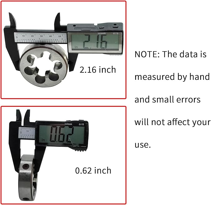 Lzcdelyxiao 1"-20 Die UNEF 1"-20 TPI Right Hand Nominal Diameter 1" Thread Per Inch 20 Fin Thread Tolerance Grade 2B Right Hand Thread High Speed Steel HSS