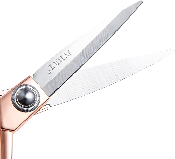 Rose Gold 8" Sharp Tailor Scissors Leather Fabric Scissors Stainless Steel Professional Heavy Duty Clothing Dressmaking Shears Tailor Sewing Fabric Craft Cutting