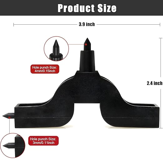 ToToT 4mm Hole Punch 3PCS Black 4mm Micro Drip Irrigation System Water Pipe Hole Punch Tool